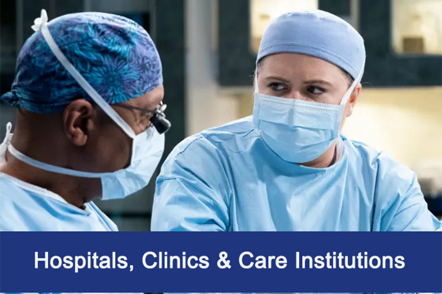 Hospitals, Clinics & Care Institutions
